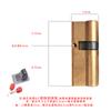 Cilindro de Cerradura Antirrobo de Cobre Completo para Puerta, Cilindro de Cerradura Universal para el Hogar, Puerta de Dormitorio, Puerta de Entrada, Cerradura de Puerta de Repuesto, Puerta de Habitación