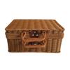 Productos Calientes Transfronterizos Caja de Almacenamiento Portátil Tejida de Mimbre de Imitación PP Personalizada Caja Tejida Caja de Mimbre Almacenamiento del Hogar Caja de Almacenamiento