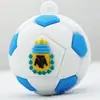 Llavero de Fútbol Simulado Muñeco de Plástico Blando Colgante de Jugador de Fútbol Llavero de Muñeco Tridimensional Accesorios Pequeños Colgantes