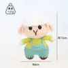 Colgantes de Animales del Zodiaco Tejidos a Crochet, Adornos para Llavero de Bolso Tejido con Hilo, Decoraciones Colgantes de Muñeco de Dibujos Animados Tejidos