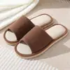 Nuevas Pantuflas de Pana Lavables para Hombres y Mujeres, Aptas para Todas las Estaciones, Pantuflas de Lino para Hoteles, Salones de Belleza y Centros de Bienestar, Venta al por Mayor