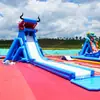 Parque Acuático Inflable Móvil al Aire Libre Tobogán de Agua Panda Piscina Inflable Piscina Grande Tobogán de Agua para Niños
