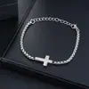 Estilo europeo y americano, pulsera de acero de titanio transfronteriza que no se decolora, ajustable, con un tacto lujoso y de alta gama, adecuada tanto para hombres como para mujeres, un accesorio moderno y versátil