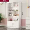 Vitrina de cosméticos multi-nivel gabinete de salón de belleza vitrina de exhibición de productos de barbería gabinete divisor estante de almacenamiento estante