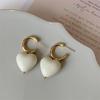 Pendientes de amor exagerados de moda, elegantes pendientes de primavera y verano, con un toque europeo y americano, pendientes rosas frescos para mujer.