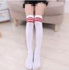 Meias Longas para Crianças, Meias Esportivas de Veludo 80D Acima do Joelho, Meias JK Estilo Preppy para Panturrilha, Meias-Calça de Meio Comprimento para Dança