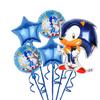 Estilo dos desenhos animados em pé balão sônico sônico festa sônica jogo infantil conjunto de balão de filme de alumínio