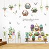 Novos Adesivos de Parede de Plantas Verdes Nórdicas em Vasos Adesivos Decorativos para Corredor Adesivos para Sala de Estar Quarto Sofá Armário HT94020