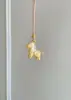 ¡Nuevo Colgante del Caballo del Zodiaco para el Año de tu Nacimiento! Colgante de Pony Arcoíris Pintado en Oro para Hacer Manualidades, Estilo Colgante de Collar Largo