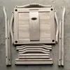 Silla de Tutor Grande Imitación Antigua Corte Blanco Blanco Olmo Viejo Silla de Respaldo Redondo Silla de Té Silla de Respaldo Estilo Chino Nuevo Silla de Montaje de Madera Maciza al por Mayor