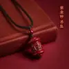 Colección de Colgantes de Cinabrio Natural y Arena Púrpura Dorada, Collares de Pareja del Año Zodiacal, Venta al por Mayor y Dropshipping de Joyería y Regalos de Mercado Callejero