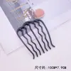 Pasador de Plástico Negro para Mujer, Herramienta para Peinar Moños, Peine para Moños, Accesorio para el Cabello Sencillo y Elegante