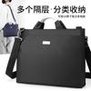 Nova Bolsa para Laptop de Negócios Masculina Casual de Alumínio e Nylon Pasta Masculina Bolsa de Escritório Ombro Transversal Masculina