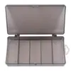 Caja Luya de plástico PVC transparente caja de pesca caja de cebo de cinco cajas equipo de pesca 17.5*9.5*3cm