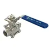 Válvula de bola de dos piezas de acero inoxidable 304 con roscas internas y externas, interruptor de válvula roscado de acero inoxidable 1/2 pulgada