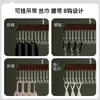 Perchero Multifuncional para Ropa Interior y Chalecos, Solución de Almacenamiento para el Hogar y el Dormitorio, Gancho de Madera, Perchero con Forma de Ola con 8 Ganchos