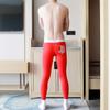 Tendencia personalidad ropa interior estampada de baloncesto pantalones de otoño estudiantes jóvenes coreanos slim bottoming pantalones de algodón una generación de cabello
