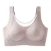 Ropa interior de talla grande de modal, absorbente de sudor, transpirable, desodorante, con copa fina, para prevenir la flacidez y hacer que los pechos grandes parezcan más pequeños