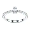 Anillo de Moissanita Más Vendido de Amazon para Comercio Exterior, Plata S925, No se Desvanece, Transfronterizo, Lujo Ligero, Anillo de Nicho de Gama Alta