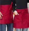 Amazon Transfronterizo Delantal de Media Longitud con Dos Bolsillos Chef Camarero Corto Doble Bolsillo en la Cintura Logo Imprimible