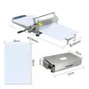 Laminadora Manual de Masa Plegable de Escritorio, Máquina Formadora de Croissants y Bases para Tartas Francesas, Máquina Prensa de Masa de Manivela Manual