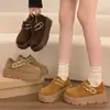 Mocasines Slip-On estilo Birkenstock de suela gruesa para aumentar la altura para mujer, Nuevo modelo 2026, Talla 34, Zapatos casuales versátiles retro para estar en casa