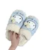 Pantuflas oficiales de Sanrio de Hello Kitty, cómodas de algodón, edición 2026, lindas zapatillas de peluche con temática de gato para interiores para niñas