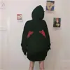 Sudadera Gruesa con Forro Polar para Mujer 2024 Corea del Sur Dongdaemun Otoño e Invierno Nueva Suelta Imp Demonio Sudadera con Capucha para Mujer