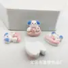 Accesorios de resina de oso de dibujos animados flor conejo arcoíris brillantes material para funda de teléfono de pegamento de crema DIY pasador accesorios para el cabello