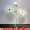 Flores de Amapola Artificiales para Accesorios de Boda, Montaje de Escenas, Decoración de Escenarios, Flores Falsas para Escaparates y Decoración de Pasillos de Boda