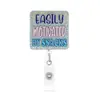 Porta-credencial retráctil automático 360 grados transfronterizo con clip para tarjetas de identificación del personal del hospital.