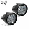 Luz de espejo para motocicleta de comercio electrónico transfronterizo WJ 4 perlas luz LED para coche eléctrico foco luz de espejo retrovisor luz de inspección faro