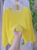 Suéter de Punto Hueco de Verano 2026 con Protección Solar para Mujer, Estilo Coreano Casual Chic, Top Delgado de Manga Larga Off-Shoulder