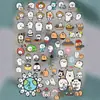 Adesivos de Urso Coloridos Exquisitos Vermelhos, Adesivos Fofos de Urso Rosa para Nail Art, Decorações, Decorações para Copo de Água com Câmera CCD