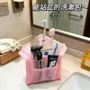 Necessaire de viagem, bolsa de armazenamento vertical, bolsa portátil à prova d'água para armazenamento de cosméticos de hotel, armazenamento de escova de dentes
