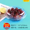 Caja Rectangular Transparente Desechable para Cortar Fruta Caja para Fruta con Tapa Caja para Fruta y Verdura de Mascota Caja Transparente de Plástico para Cortar Fruta