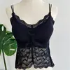 Venda Direta do Fabricante, Best Seller Transfronteiriço Estilo Pura Desejo Renda Fina Costas Bonitas Top com Bojo para Levantar os Seios Laterais, Camisola Pequena para Usar em Camadas