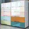 Gabinete de Almacenamiento de Plástico Extra Grande de 70 de Ancho con Cajones Gabinete para Snacks Cómoda Doméstica Caja de Almacenamiento y Acabado Gabinete de Almacenamiento