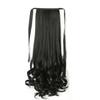 Peluca de Cola de Caballo Doble Corta Rizada Flor de Peral Seleccionada Cuidadosamente para Mujer, Cabello Sintético Largo de Aspecto Natural Bajo, Cabello Esponjoso Versátil de Alto Estilo