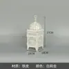 Porta-Velas Lanterna Estilo Marroquino, Ornamento Decorativo Antigo, Lanterna de Velas à Prova de Vento Estilo Retrô Europeu, Porta-Velas Vazado em Arte de Ferro