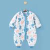 Saco de dormir para bebê recém-nascido outono e inverno colcha anti-chute infantil artefato masculino e feminino acolchoado saco de dormir com pernas divididas