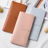 Billetera Larga Minimalista y Ligera para Mujer con Hebilla, Tarjetero Múltiple, Monedero Multifuncional, Billetera de Gran Capacidad