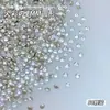 Zircônia Branca Fundo Plano Nail Art Mini Pequena Zircônia Pequena Decorações Mistas Strass de Nail Art Brilhantes Super Brilhantes Atacado