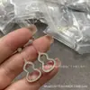 Pendientes con Forma de Calabaza Qijia Versión de Alta Gama Chapados en Oro Rosa de 18 Quilates Pendientes Largos Pendientes de Ágata Roja Tamaño Mediano Lujo Ligero