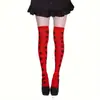 Cartas de Póker Medias de Payaso Vestido Festivo Accesorios para Fiestas Calcetines hasta la Rodilla Accesorios para Fiestas de Cosplay Lp831