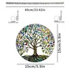 Adorno Colgante para Árbol con Hojas, Nuevo Decoración para el Hogar de Acrílico, Decoración Colgante Colorida, Cadena Verde para Jardín Exterior