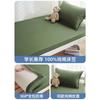 Sábana Individual de Algodón Puro para Dormitorio de Estudiantes, Pieza Única, Cubrecolchón para Servicio de Entrenamiento Militar, 90X190, Protector de Colchón, Verde Militar