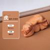 Lanyuexuan Ciprés Doce Signos del Zodíaco Tallado a Mano Versión Q Figura de Madera Adorno para la Buena Suerte en el Año de Nacimiento, Artesanía de Madera Maciza Regalo