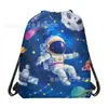 Bolsa No Tejida de Astronauta Wf047 Bolsa No Tejida para Fiesta de Cumpleaños Bolsa de Regalo Bolsa de Regalo Promocional Bolsillo con Cordón