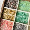 Grava de Colores Acrílico Cuentas Sueltas Simple Manchado DIY Hecho a Mano Cadena para Teléfono Móvil Pulsera Material Accesorios de Joyería